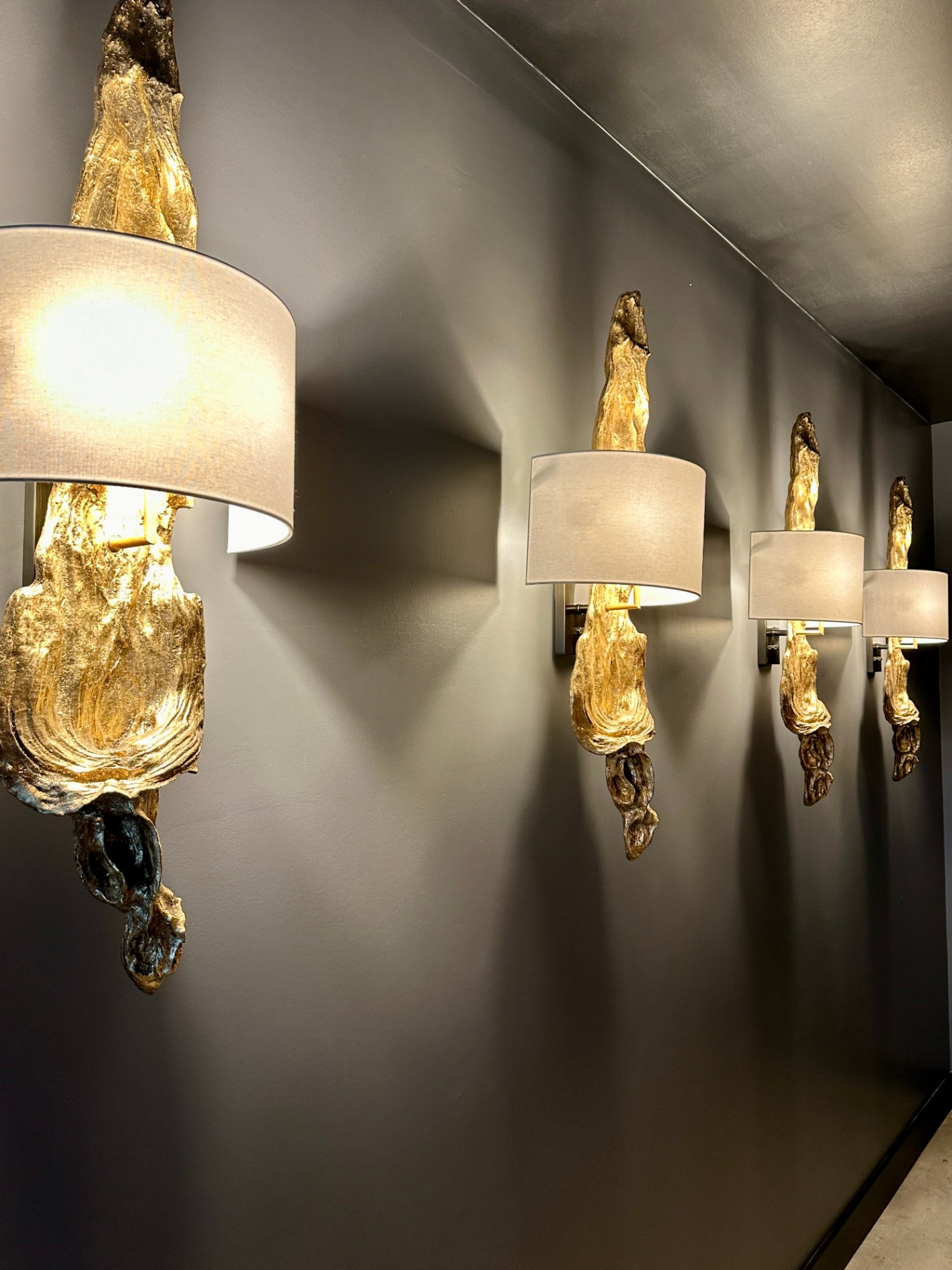 Gilded sconces